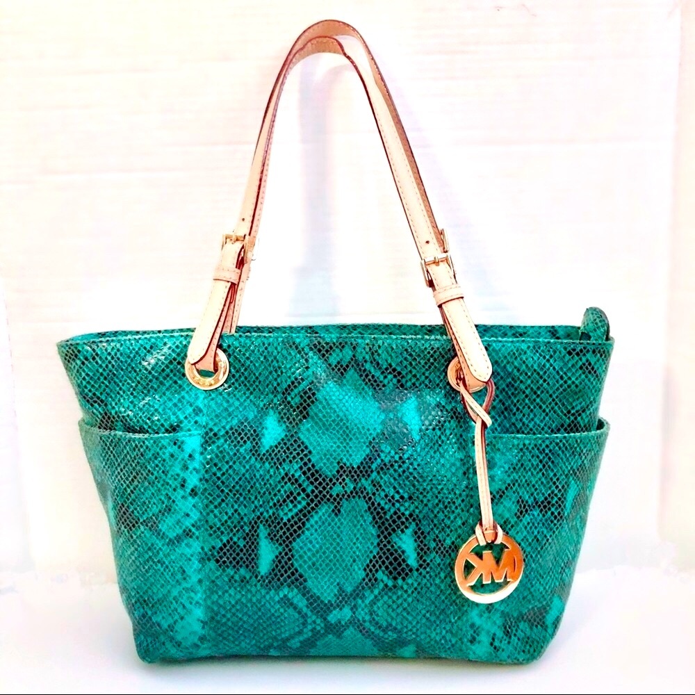 Michael Kors Jet Set Python Tote Bag - image 1